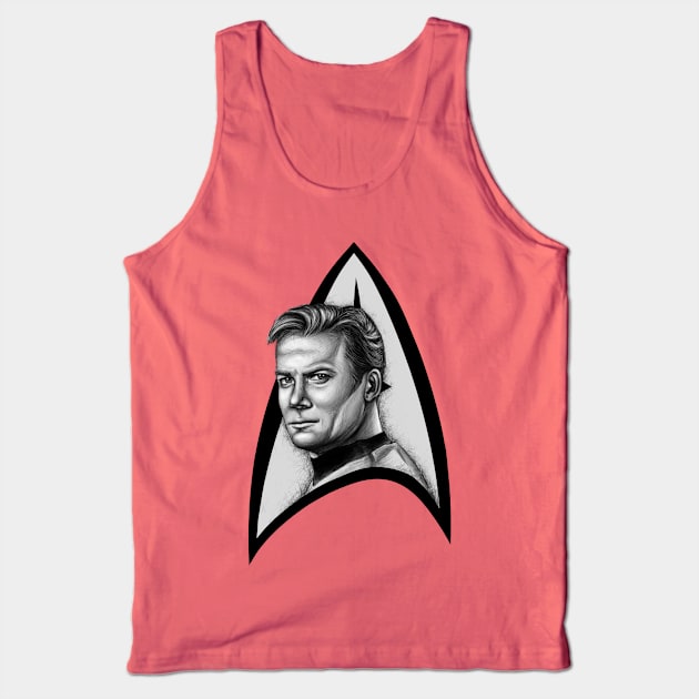 Vintage Kirk (Gray Variant) Tank Top by ShayLei